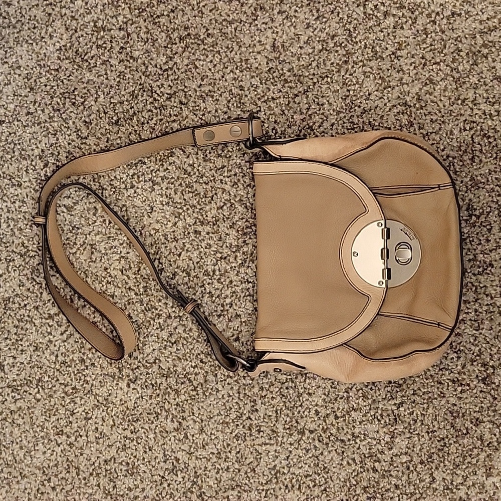 Mimco Leather Purse, Brown/Tan
